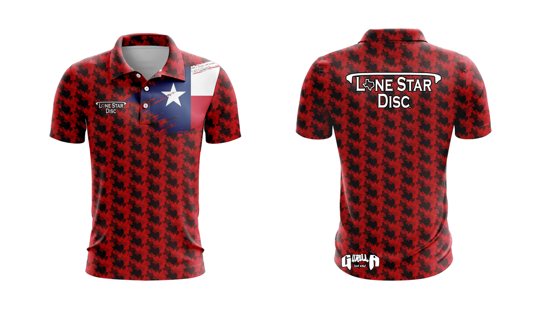Lone Star Disc Texas Camo Athletic Jersey - Red