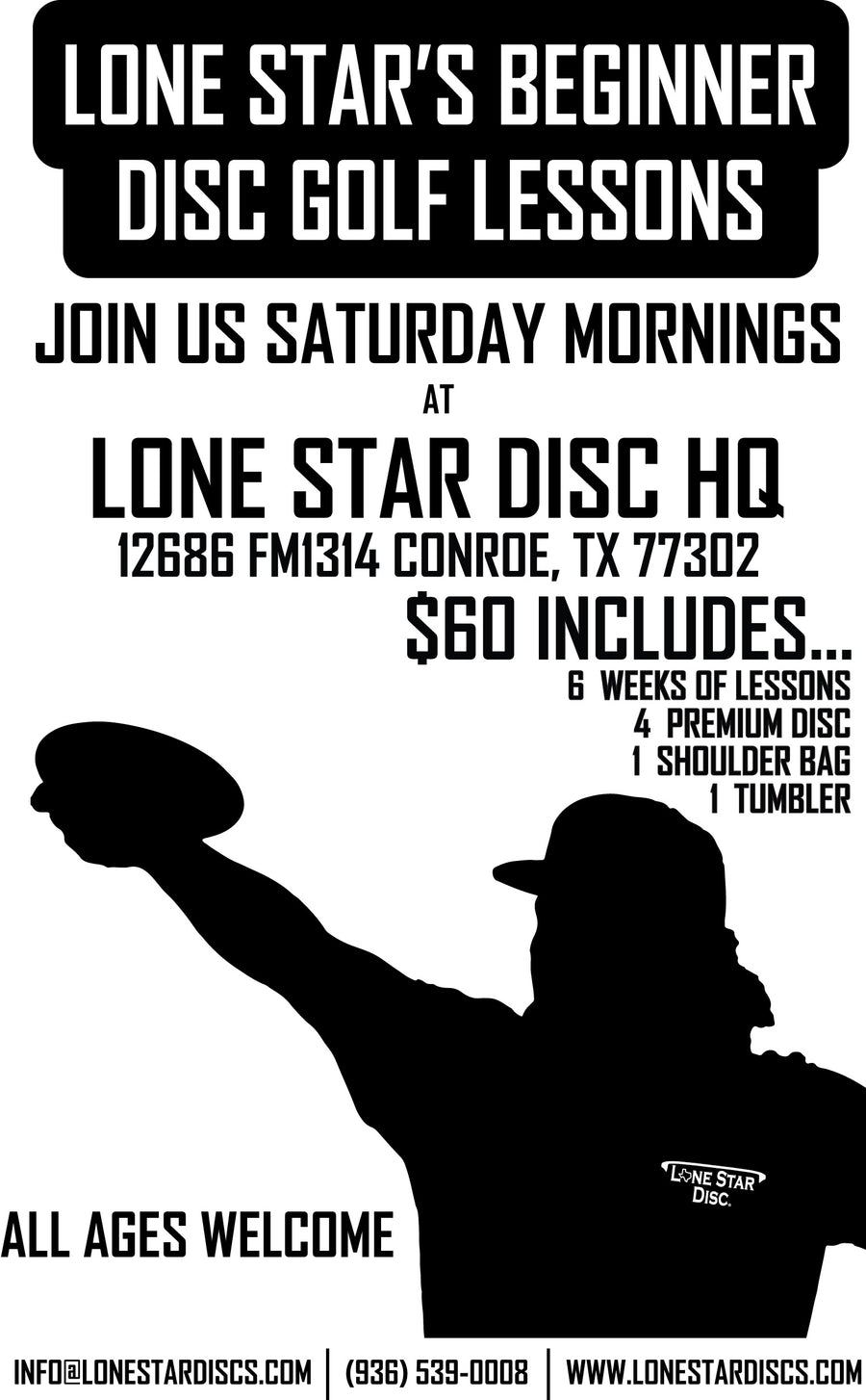 Lone Star's Disc Golf Lesson Registration Lone Star Disc