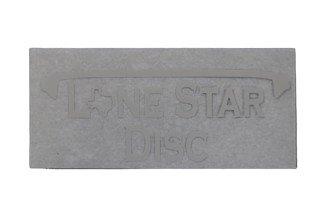 Lone Star Disc Vinyl Iron-On