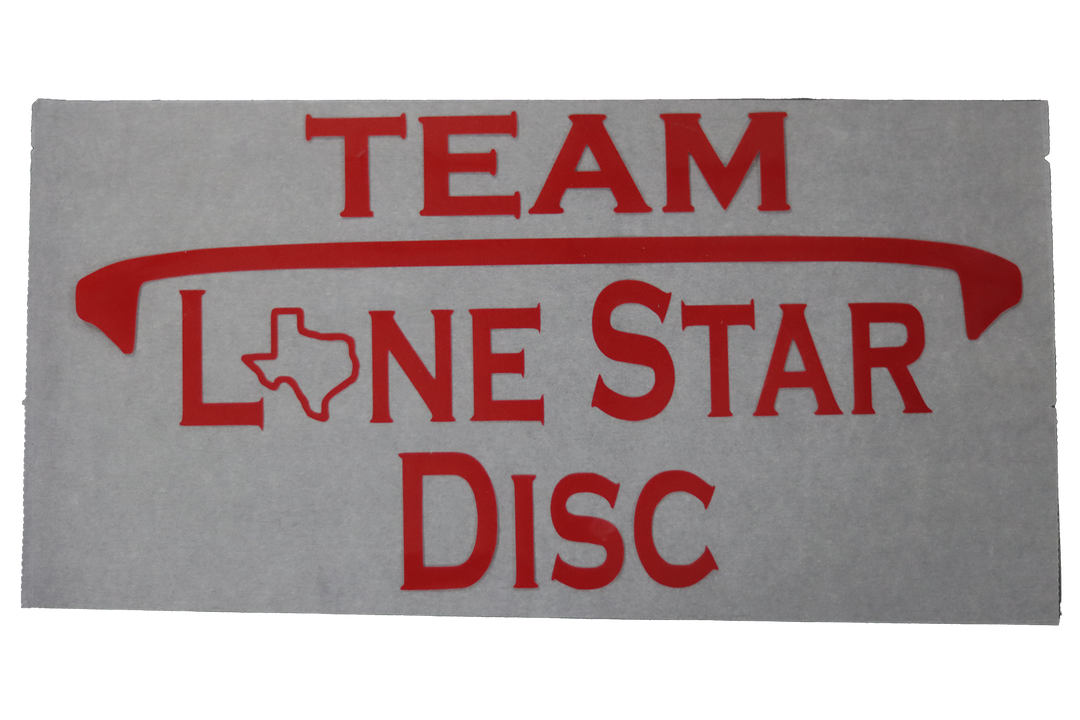 Lone Star Disc Vinyl Iron-On