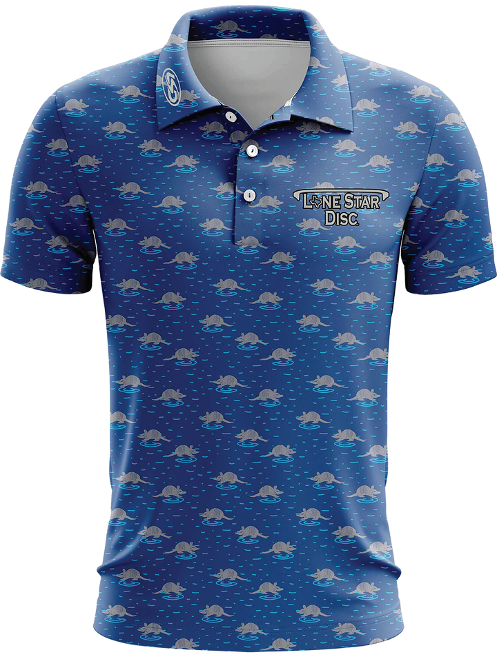 Lone Star Disc Armadillo Athletic Polo