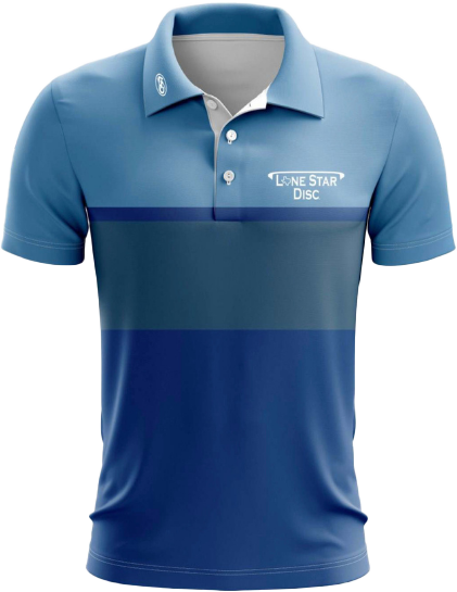 Lone Star Disc Bluey Athletic Polo