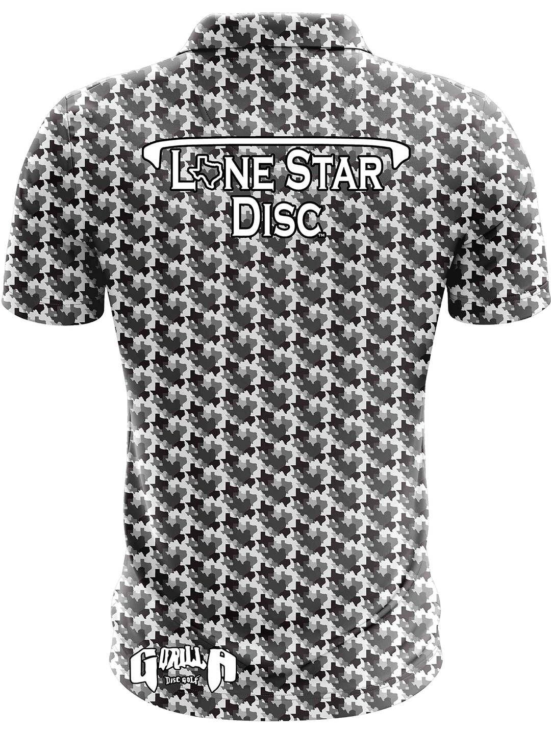 Lone Star Disc Texas Camo Athletic Polo - White