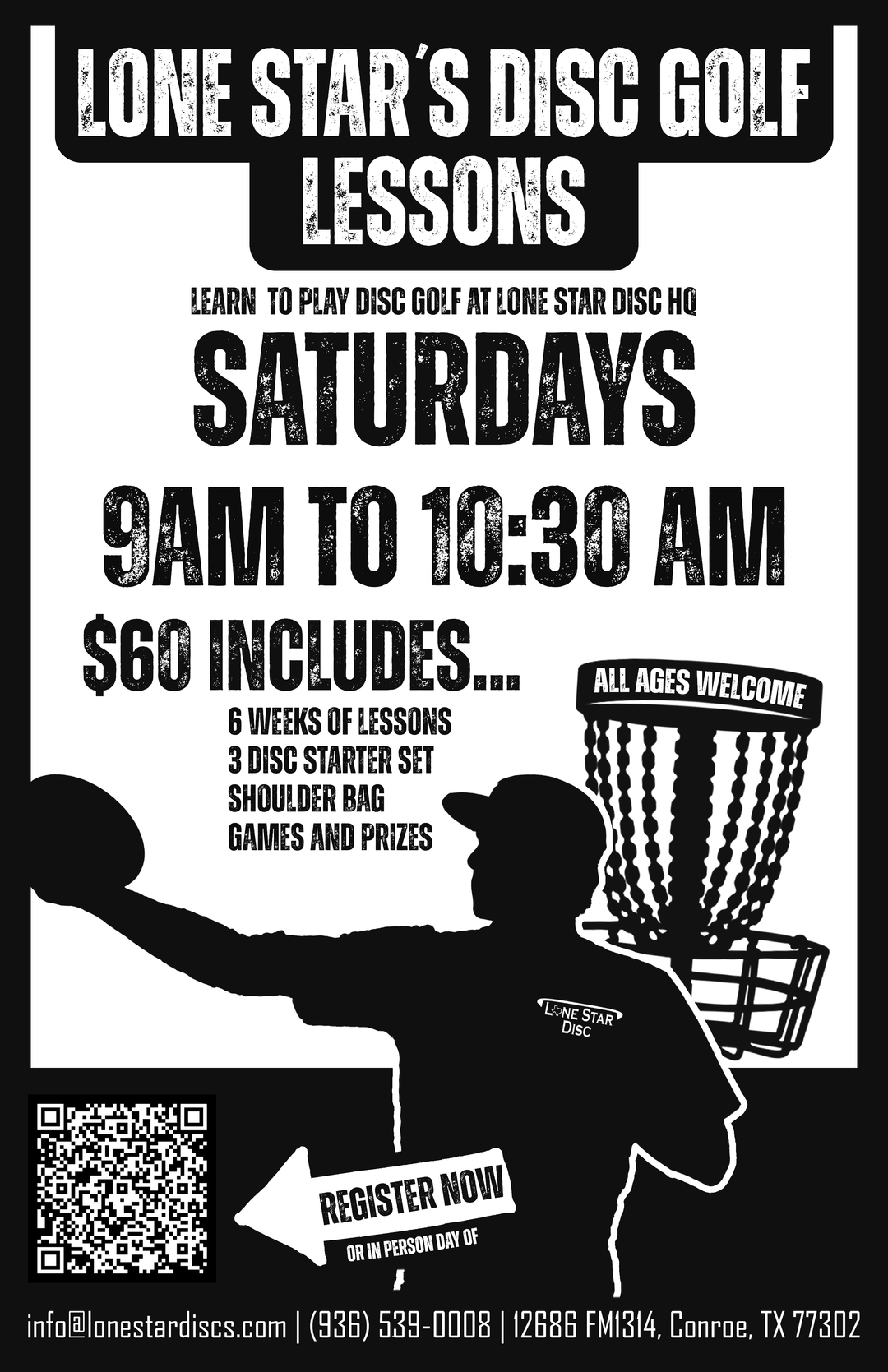 Lone Star's Disc Golf Lesson Registration Lone Star Disc